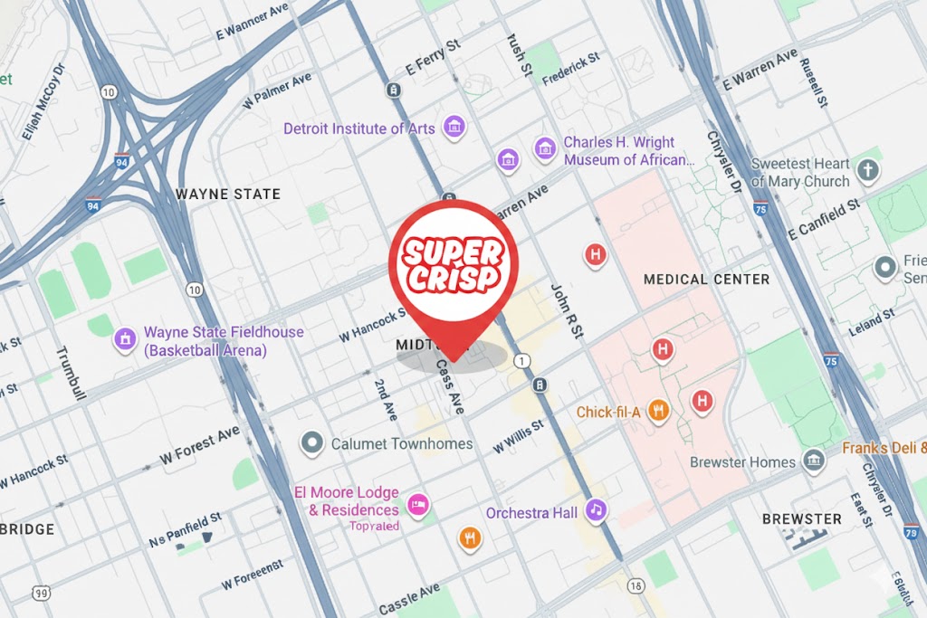 Super Crisp Map Location